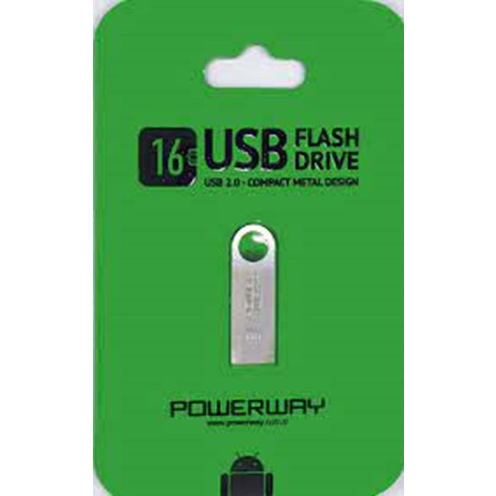POWERWAY 16GB USB FLASH DRIVE 2.0