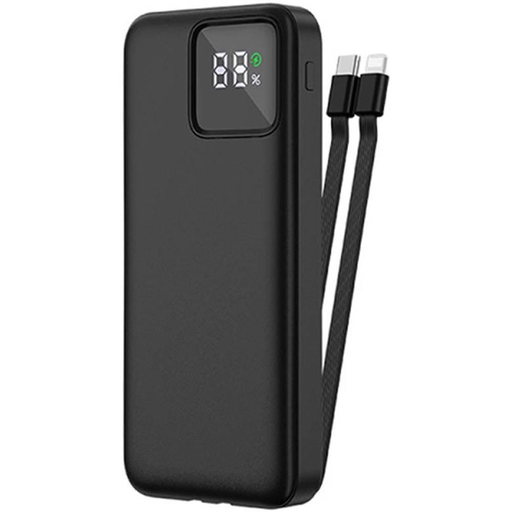 WIWU LED DISPLAY BUILT IN CABLE 10000 MAH 22.5W POWER BANK