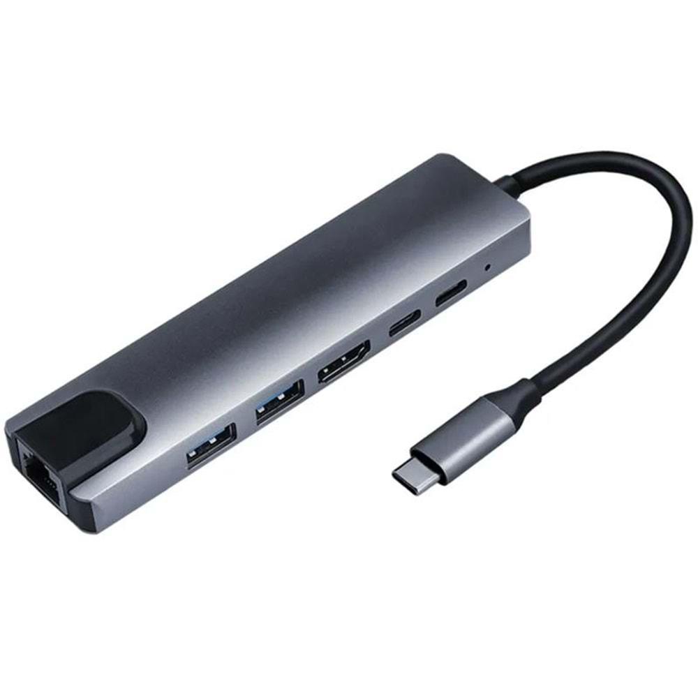 SENSEI TYPE-C 6IN1 HUB ADAPTER