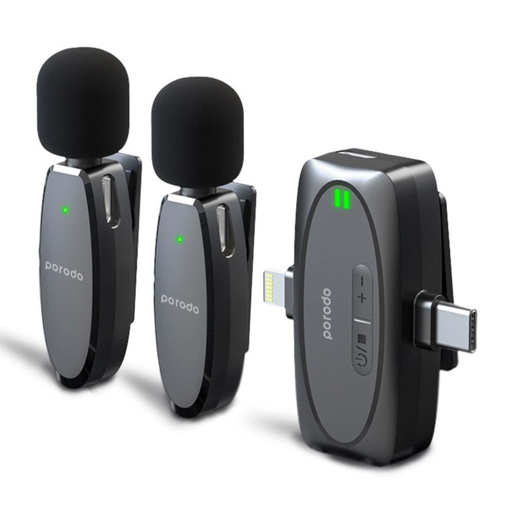 PORODO DUAL LAVALIER MICROPHONE