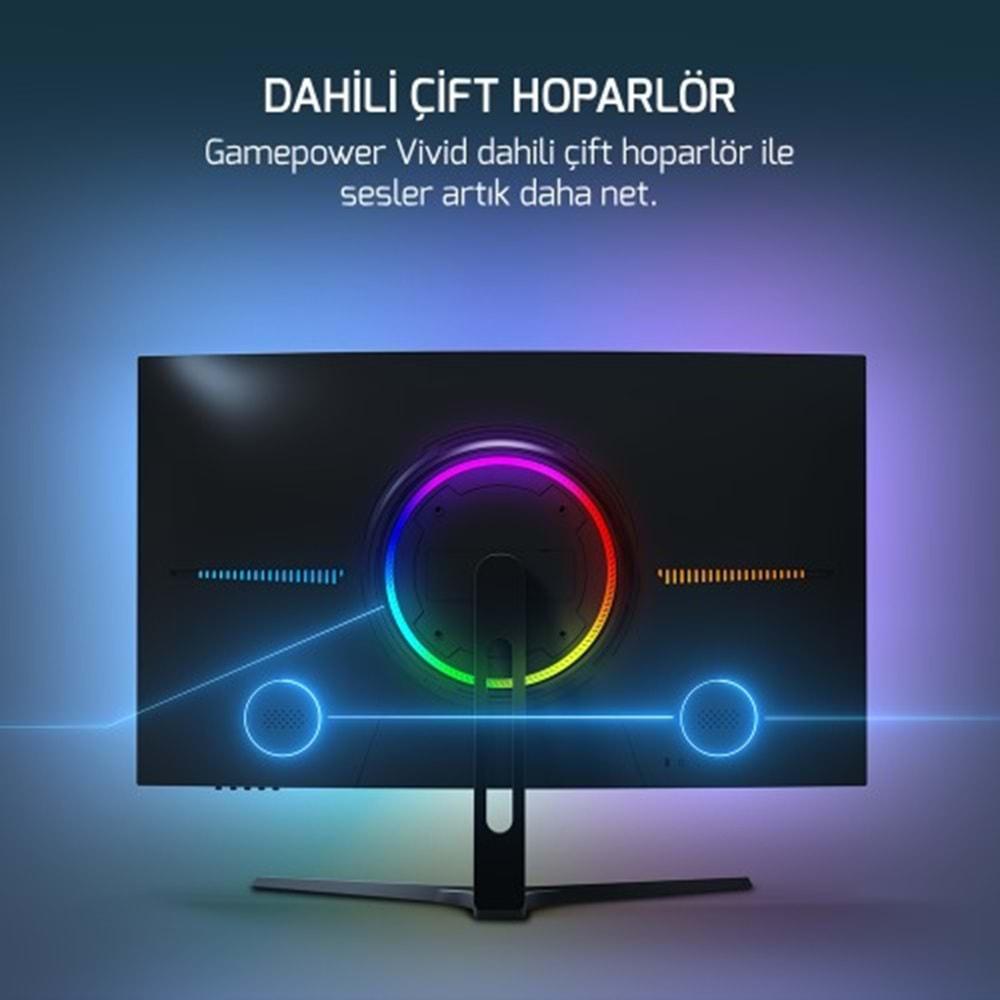 GAMEPOWER 27 VIVID V60 CURVED 0.5 Ms 240 Hz MONITOR