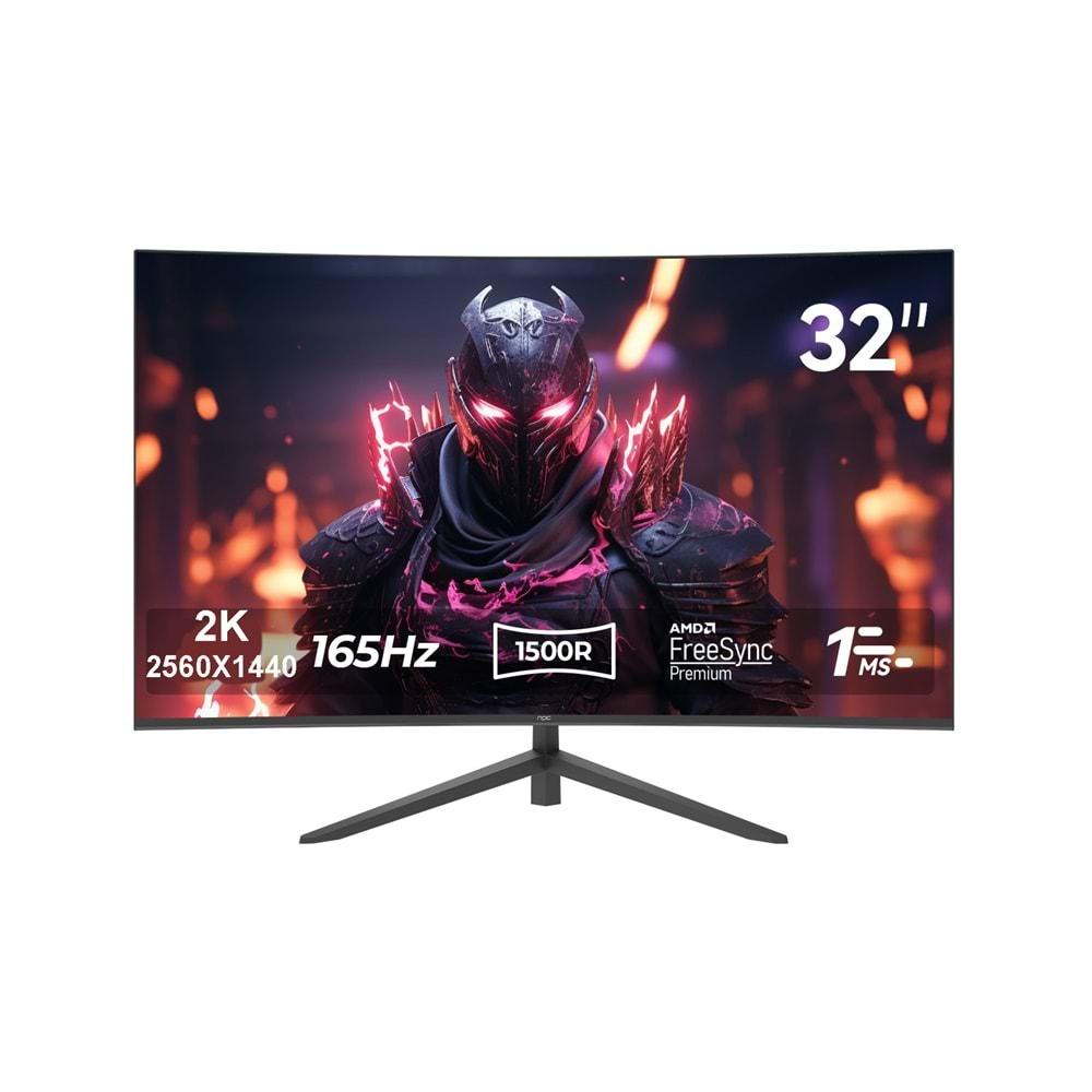 NPC 31.5 MZ320K-V CURVED VA PANEL 165HZ 2560 x 1440 QHD 2K GAMING MONITOR 1MS NPC 31.5 MZ320K-V CURVED VA PANEL 165HZ 2560 x 1440 QHD 2K GAMING MONITOR 1MS
