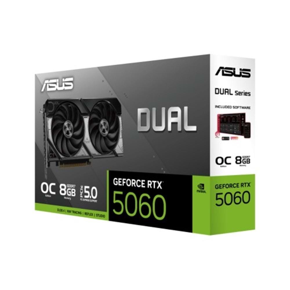 ASUS DUAL RTX 5060 8 GB 128 BIT GAMING EKRAN KARTI ASUS DUAL RTX 5060 8 GB 128 BIT GAMING EKRAN KARTI