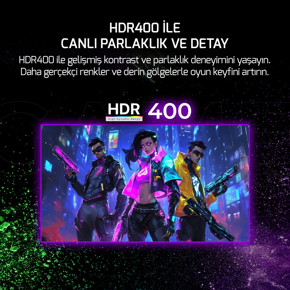 GAMEPOWER SONIC V40 27'' 240Hz 0.5Ms Fast IPS Fhd RGB Gaming Monitör