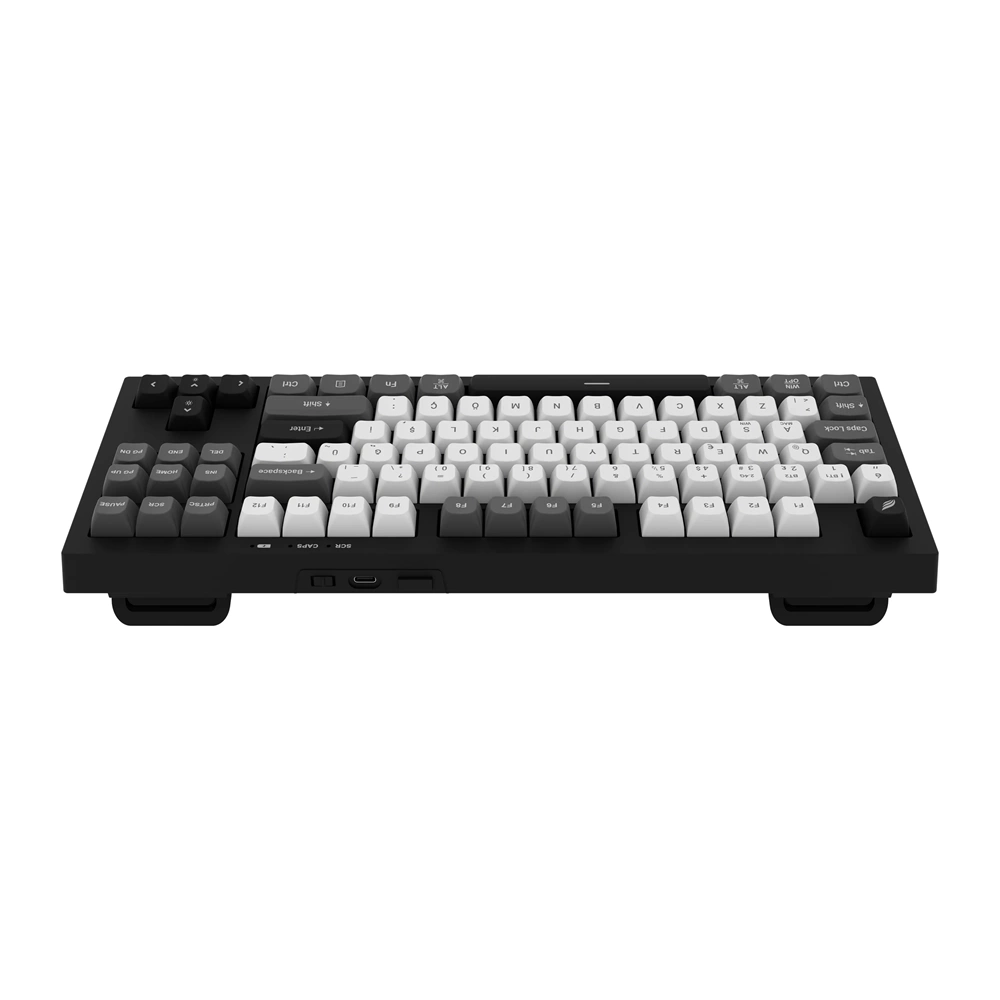 Hawk HK220 Membrane RGB Kablosuz/Bluetooth Siyah Beyaz TKL Türkçe Gaming Oyuncu Klavye