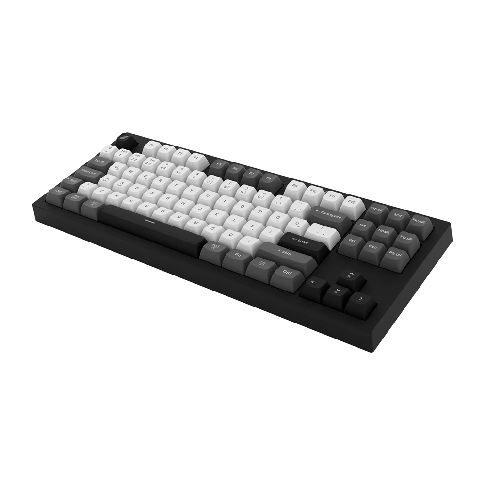 Hawk HK220 Membrane RGB Kablosuz/Bluetooth Siyah Beyaz TKL Türkçe Gaming Oyuncu Klavye