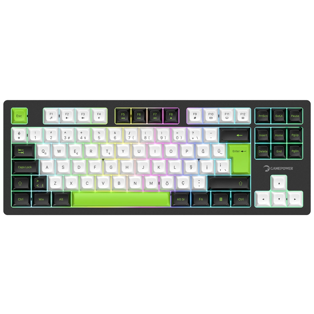 GamePower Nama RGB Mekanik Kablosuz Hot Swap Gaming Klavye