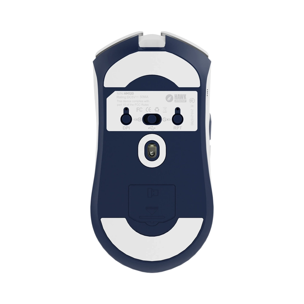 HAWK HM120 1K Hz 12500 DPI Tri-Mode Kablosuz/Bluetooth Beyaz Gaming Oyuncu Mouse