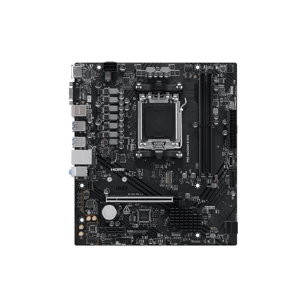 MSI PRO A620AM-B EVO AM5 DDR5 6800(OC) ANAKART