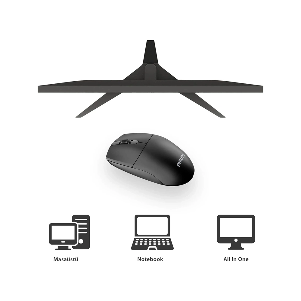 PHILIPS KABLOSUZ MOUSE SPK7347 SİYAH