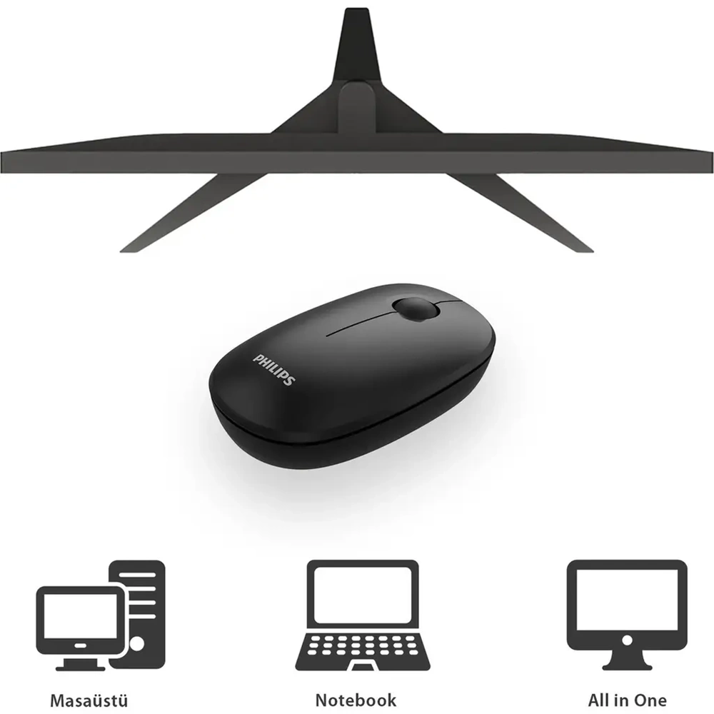 PHILIPS KABLOSUZ MOUSE SPK7378B SİYAH