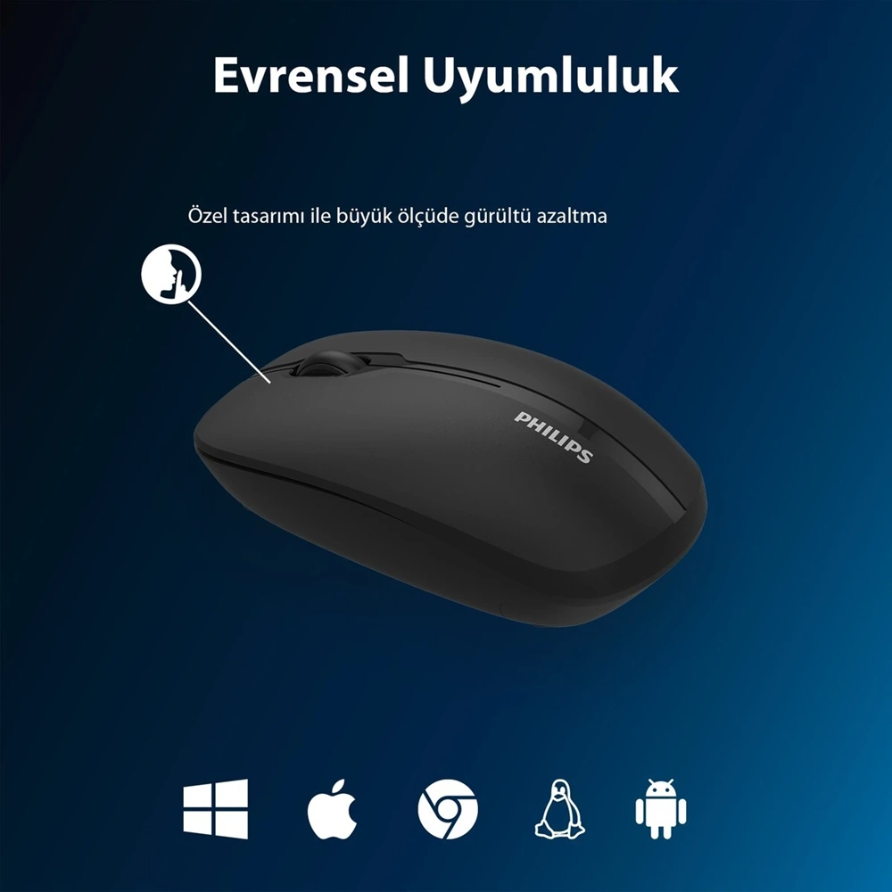 PHILIPS KABLOSUZ BLUETOOTH MOUSE SPK7418 SİYAH