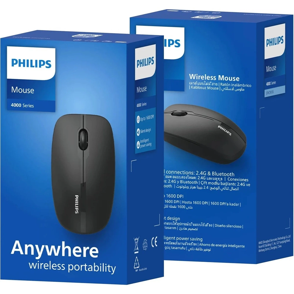 PHILIPS KABLOSUZ BLUETOOTH MOUSE SPK7418 SİYAH