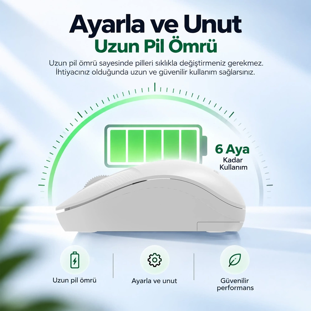 PHİLİPS KABLOSUZ MOUSE SPK7358W BEYAZ