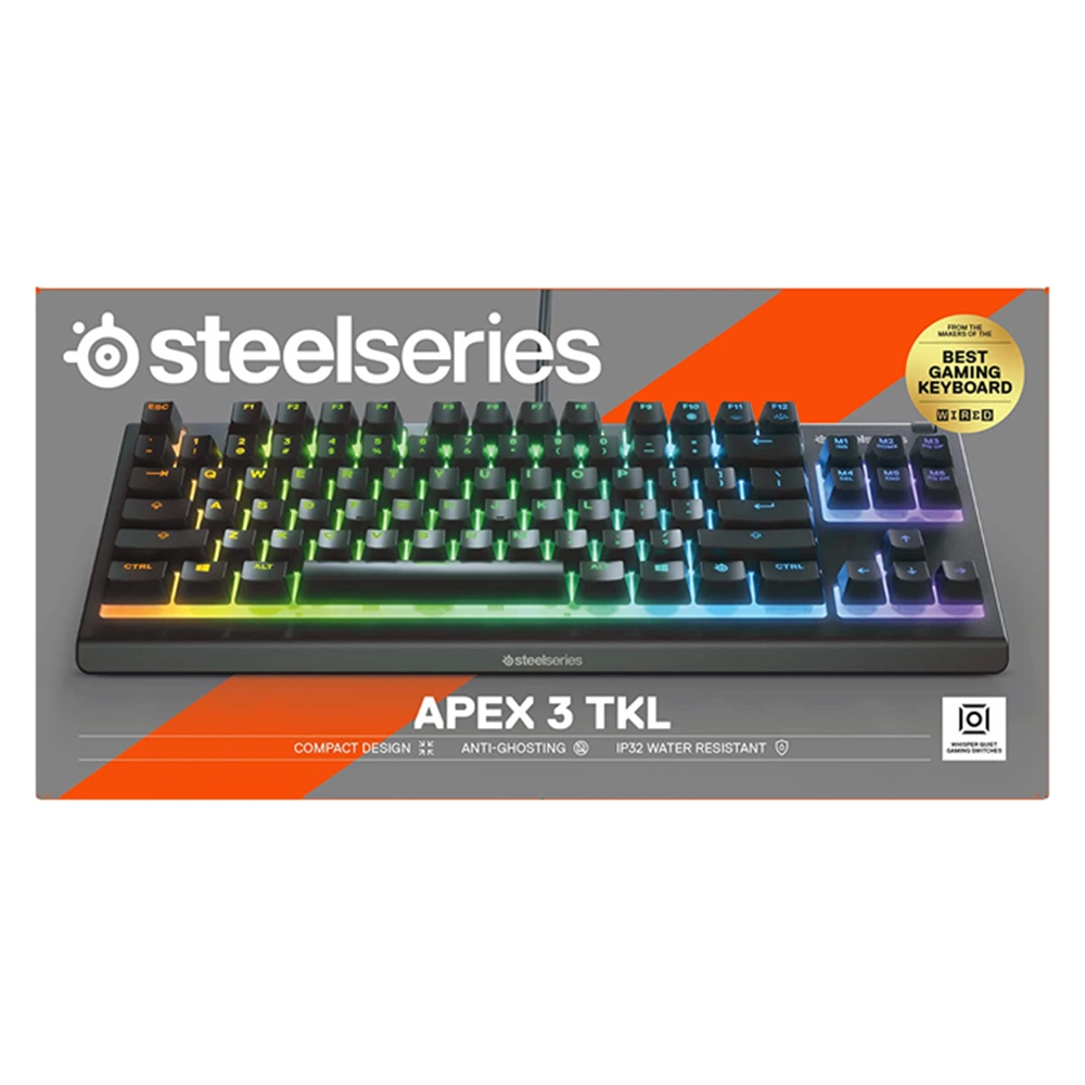 SteelSeries Apex 3 TKL SSK64818 TR Q RGB Membrane Kablolu Gaming Klavye