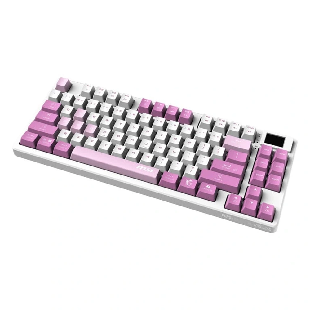 MSI FORGE GK600 TKL WIRELESS VIOLET RGB Kablosuz Hotswap Türkçe Mekanik Gaming Klavye
