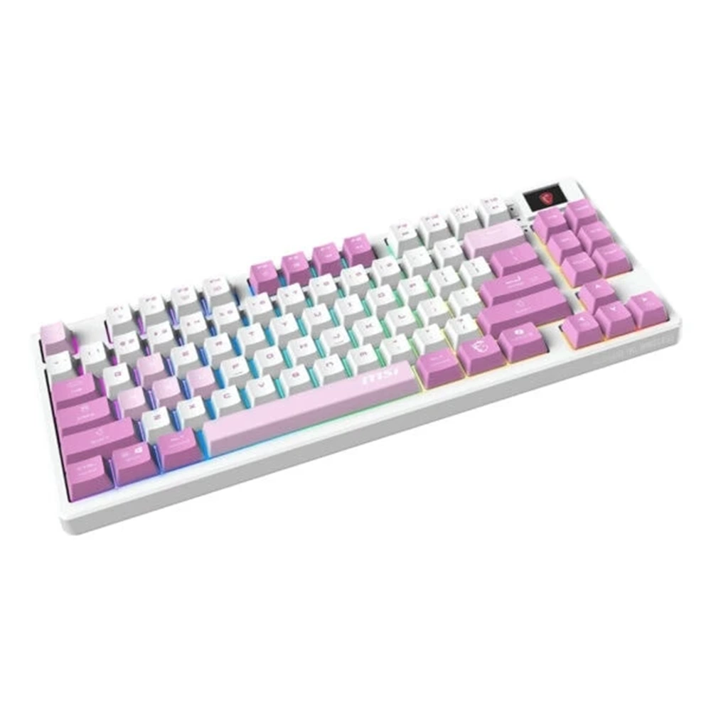 MSI FORGE GK600 TKL WIRELESS VIOLET RGB Kablosuz Hotswap Türkçe Mekanik Gaming Klavye