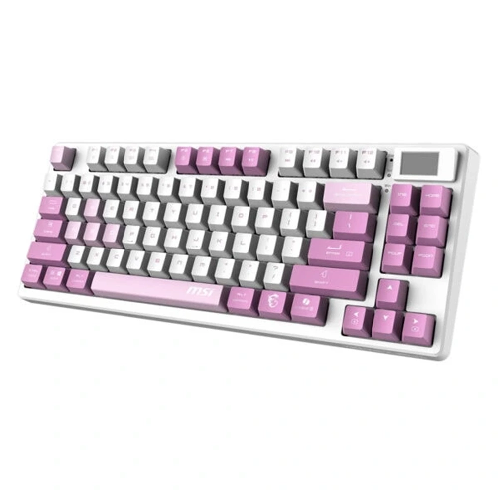 MSI FORGE GK600 TKL WIRELESS VIOLET RGB Kablosuz Hotswap Türkçe Mekanik Gaming Klavye