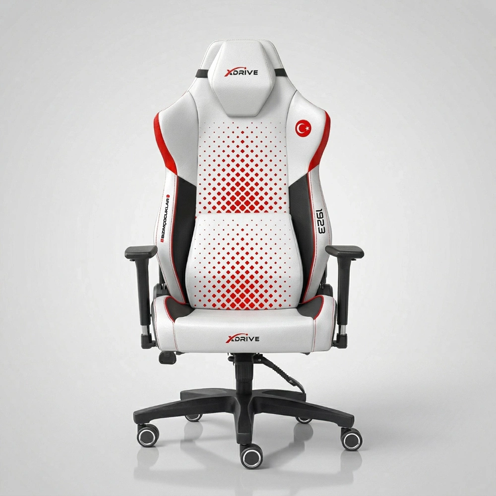 XDRIVE GAMING CHAIR ANKA KIRMIZI BEYAZ TFF 1923