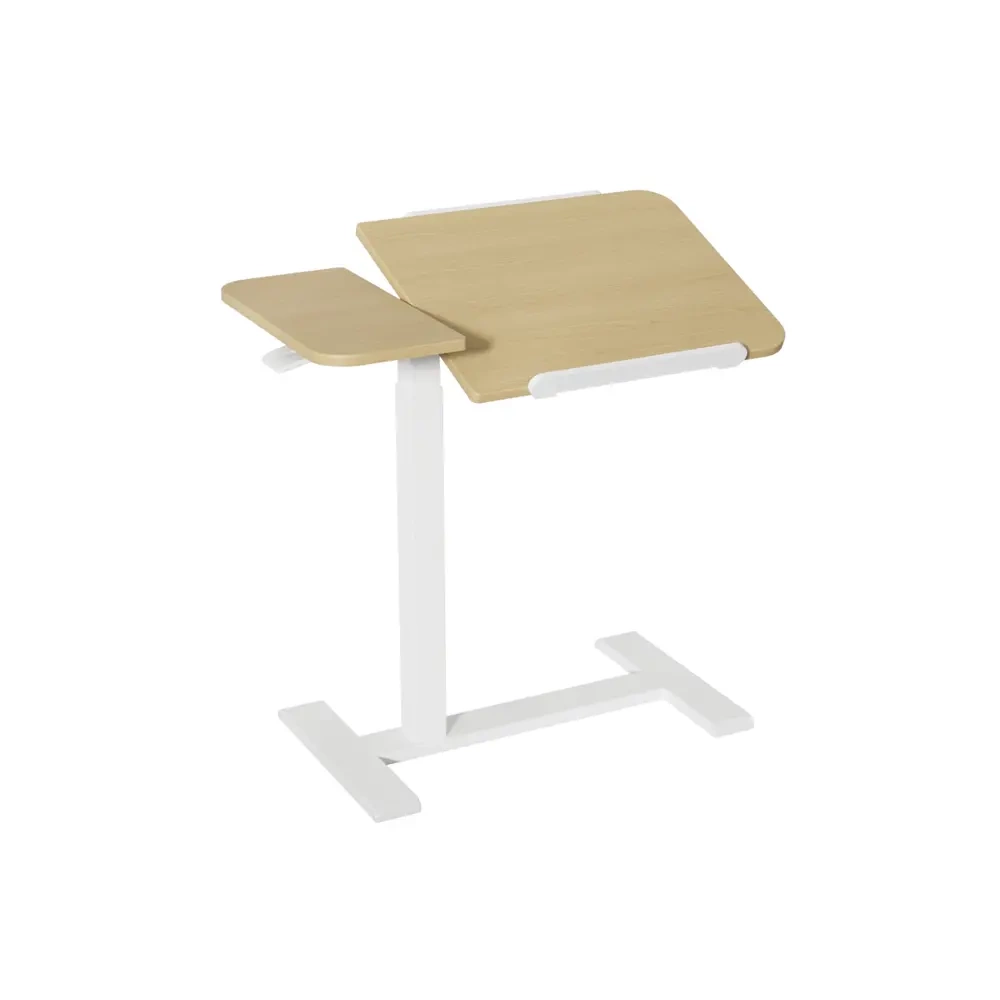 Adax AnyWhere Light Wood Ayarlanabilir Mobil Çalışma Masası Beyaz