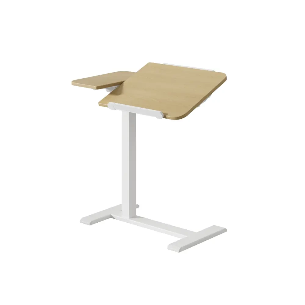 Adax AnyWhere Light Wood Ayarlanabilir Mobil Çalışma Masası Beyaz