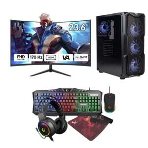 LANSMAN GAMING PC INTEL İ5-1440F / 16 GB DDR5 RAM / 512 GB NVME SSD / RTX 4070 12 GB / 24