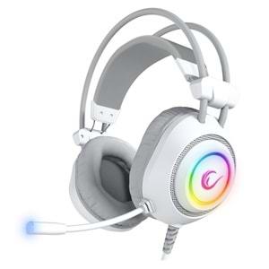 RAMPAGE RM-K19 RAGING PLUS BEYAZ RGB MIKROFONLU GAMING KULAKLIK