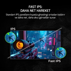 GAMEPOWER SONIC V40 27'' 240Hz 0.5Ms Fast IPS Fhd RGB Gaming Monitör