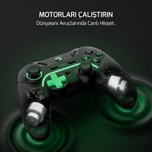 GamePower Vitrus Hall Effect Joystickli Kablosuz Gamepad (2.4G/Bluetooth) (PC Uyumlu)