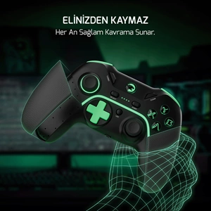 GamePower Vitrus Hall Effect Joystickli Kablosuz Gamepad (2.4G/Bluetooth) (PC Uyumlu)