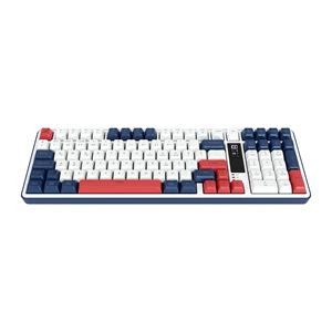 Hawk Gaming HK257 Membrane LCD RGB Kablosuz/Bluetooth Kırmızı Mavi Full Türkçe Gaming Klavye