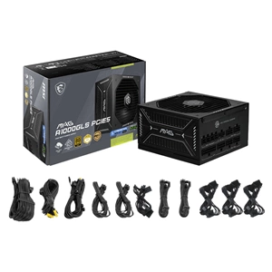 MSI MAG A1000GLS PCIE5 1000W 80+Gold Full Modüler Güç Kaynağı