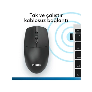 PHILIPS KABLOSUZ MOUSE SPK7347 SİYAH
