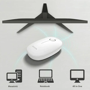 PHILIPS KABLOSUZ MOUSE SPK7378W BEYAZ