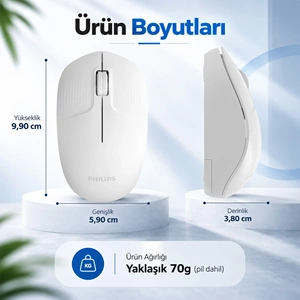 PHİLİPS KABLOSUZ MOUSE SPK7358W BEYAZ