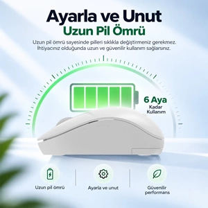 PHİLİPS KABLOSUZ MOUSE SPK7358W BEYAZ
