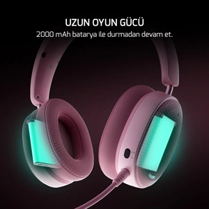GamePower Ultima Wireless 360° Surround Hi-Fi Beyaz Gaming (Oyuncu) Kulaklık