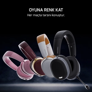 GamePower Ultima Wireless 360° Surround Hi-Fi Pembe Gaming (Oyuncu) Kulaklık