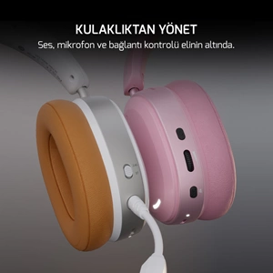 GamePower Ultima Wireless 360° Surround Hi-Fi Pembe Gaming (Oyuncu) Kulaklık