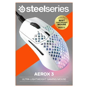 SteelSeries Aerox 3 2022 Edition Snow SSM62603 8500 CPI 6 Tuş RGB Optik Kablolu Gaming Mouse