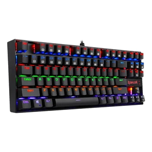 Redragon K552-KR Kumara Red Switch Rainbow TKL TR Q Mekanik Siyah Kablolu Gaming Klavye