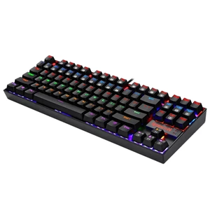 Redragon K552-KR Kumara Red Switch Rainbow TKL TR Q Mekanik Siyah Kablolu Gaming Klavye