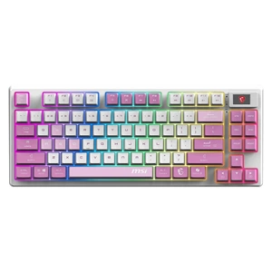 MSI FORGE GK600 TKL WIRELESS VIOLET RGB Kablosuz Hotswap Türkçe Mekanik Gaming Klavye