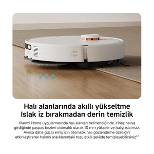 Xiaomi Robot Vacuum H50 Beyaz Akıllı Robot Süpürge