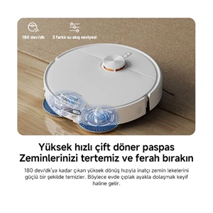 Xiaomi Robot Vacuum H50 Beyaz Akıllı Robot Süpürge