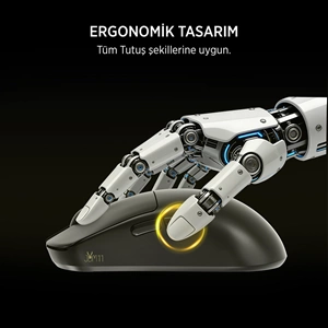James Donkey JDM11 PAW3311 12.000DPI Triple Mode (Kablolu/Bluetooth/2.4G) Siyah Gaming Mouse