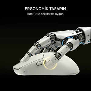 James Donkey JDM11 PAW3311 12.000DPI Triple Mode (Kablolu/Bluetooth/2.4G) Beyaz Gaming Mouse