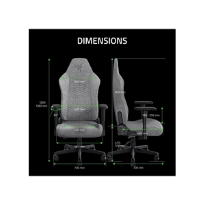 RAZER ISKUR V2 X ACIK GRI OYUNCU KOLTUĞU