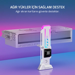 GAMEPOWER HEATSYNC ARGB LCD EKRAN KARTI TUTUCU BEYAZ