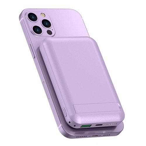 WIWU SC10000mAh MAGNETIC WIRELESS POWERBANK PURPLE